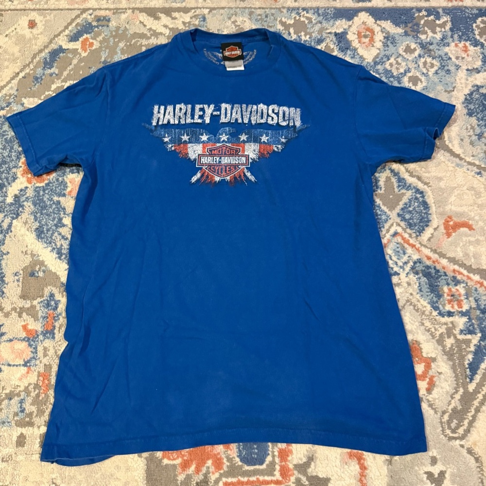 Harley-Davidson Royal Blue Short Sleeve Logo Tee